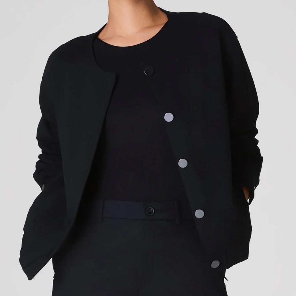 Spanx Ponte Femme Bomber Oversized Jacket $259
